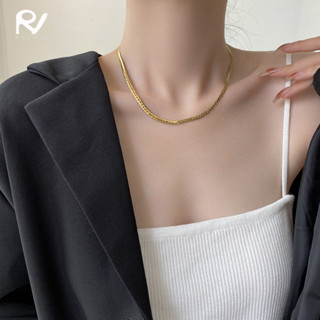 Raymrs สร้อยคอโซ่งู สเตนเลส 18K สีทอง 3D เครื่องประดับแฟชั่น สําหรับผู้หญิง