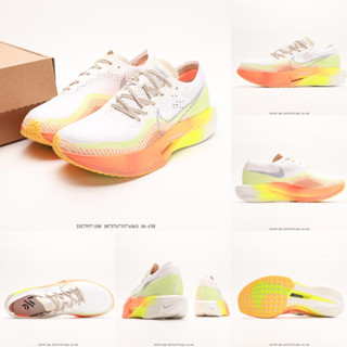 Zoomx Vaporfly Next% โมเดล 3 Broken 2 Third Generation สีขาว สีส้ม สีเขียว DV4129-101