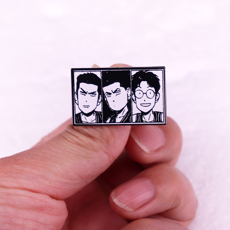 เข็มกลัด-รูปการ์ตูนอนิเมะ-slam-dunk-enamel-pin-ตลก-สําหรับตกแต่งกระเป๋าเป้สะพายหลัง