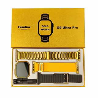 ใหม่ Ultra Pro นาฬิกาข้อมือสมาร์ทวอทช์ เชื่อมต่อบลูทูธ ไร้สาย สีทอง รุ่น Ultra 8 คุยได้ สําหรับผู้ชาย 2023