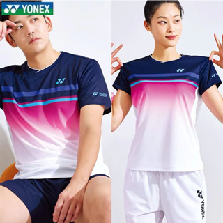 New Yonex เสื้อกีฬาวอลเลย์บอล ระบายอากาศ ซับเหงื่อ แห้งเร็ว สไตล์เกาหลีใต้ สําหรับผู้ชาย และผู้หญิง ใส่เข้าฟิตเนส วิ่ง เล่นแชมเปียนชิป
