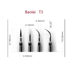 Baolai T3 อุปกรณ์ทันตกรรมอัลตราโซนิก สเกลวัดขนาดปลายเอนโด้ เพอริโอ แบบสากล