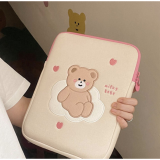 Coffeejoy Cherry Bear 11/13 นิ้ว 15 นิ้ว เคสแท็บเล็ต iPad กระเป๋าแล็ปท็อป กระเป๋าด้านใน