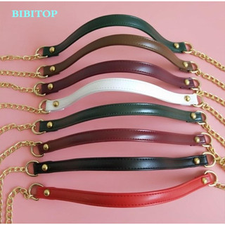 BIBITOP สายโซ่โลหะ Pu ขนาด 120 ซม. สําหรับคล้องกระเป๋าสะพายไหล่ กระเป๋าถือ DIY