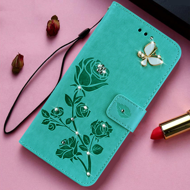 เคสโทรศัพท์หนัง-ฝาพับแม่เหล็ก-ลายดอกไม้-ผีเสื้อ-พร้อมช่องใส่บัตร-สําหรับ-samsung-galaxy-a11-m11-a01-a10-a21s-a31-a41-a51-a71-a81-m60s-note-10-lite-a91-m80s-s10-lite