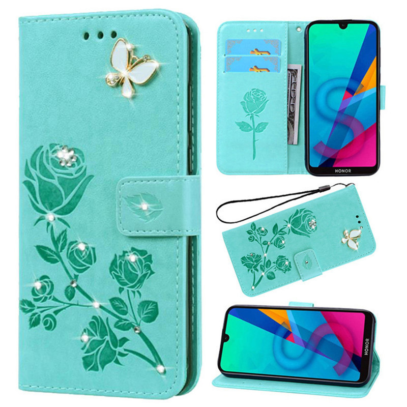 เคสโทรศัพท์หนัง-ฝาพับแม่เหล็ก-ลายดอกไม้-ผีเสื้อ-พร้อมช่องใส่บัตร-สําหรับ-samsung-galaxy-a11-m11-a01-a10-a21s-a31-a41-a51-a71-a81-m60s-note-10-lite-a91-m80s-s10-lite