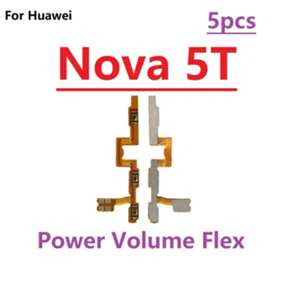 ใหม่ ปุ่มปรับระดับเสียง เปิด ปิด สายแพ สําหรับ Huawei Nova 5T