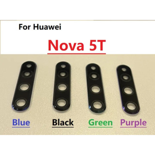 ใหม่ ฝาครอบเลนส์กล้องด้านหลัง พร้อมกรอบ สําหรับ Huawei Nova 5T