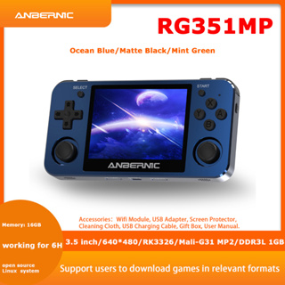 ANBERNIC มาใหม่ RG351MP เกมคอนโซล 64 บิต Retro เกมมือถือ 640*480 หน้าจอ IPS 80GB Play PS1 20 ชนิด Emulator