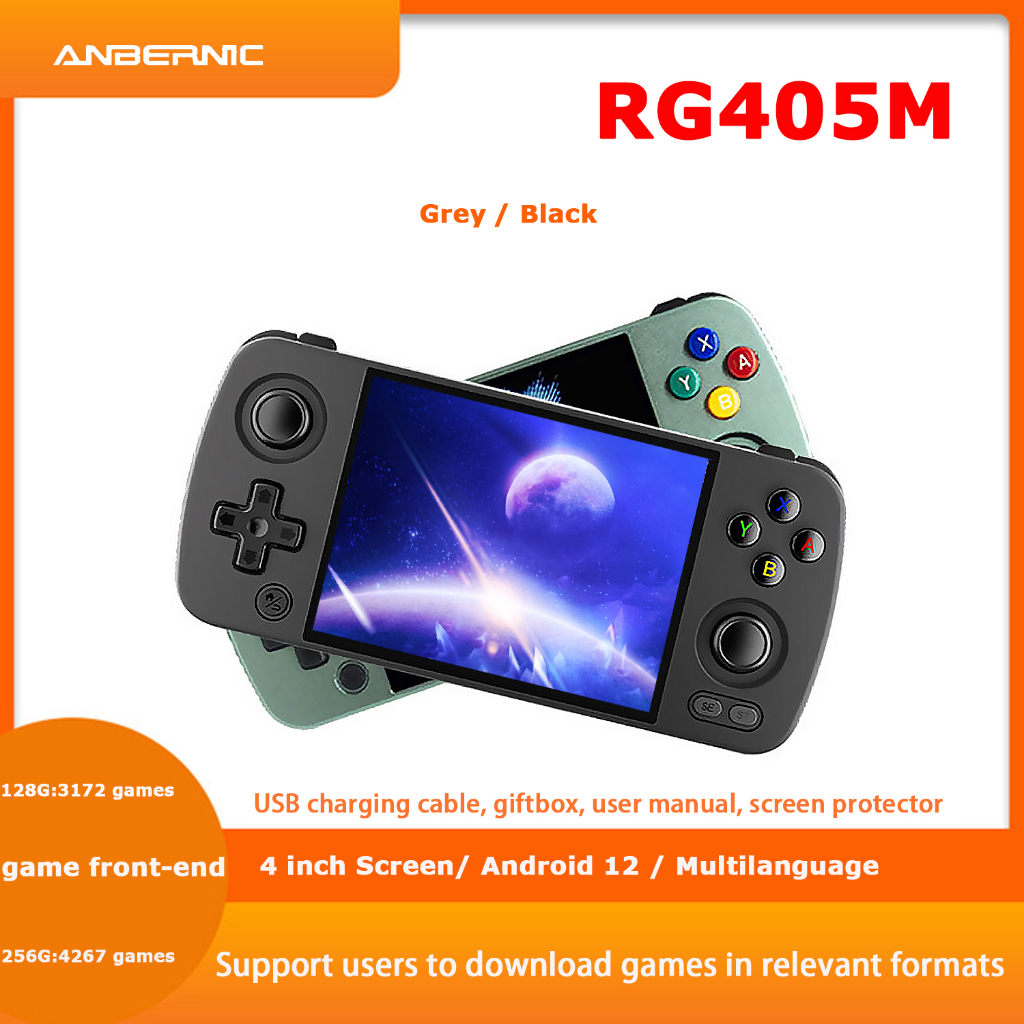Anbernic RG405M ใหม่ เครื่องเล่นเกมมือถือ หน้าจอ 4 นิ้ว Android 12 ...