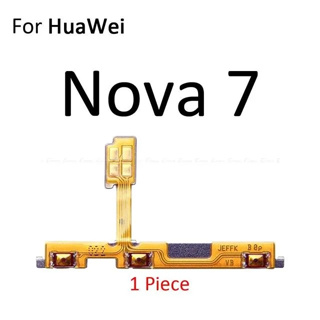 อะไหล่ปุ่มกดสวิตช์เปิดปิด ควบคุมระดับเสียง แบบเปลี่ยน สําหรับ HuaWei Nova 7 7 Pro 7i 7SE