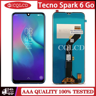 Tecno Spark 6 Go KE5 KE5J หน้าจอสัมผัส LCD แบบเปลี่ยน