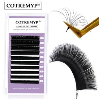 Cotremyp ขนตาปลอม หนานุ่ม 0.05 0.07 ดูเป็นธรรมชาติ สไตล์รัสเซีย