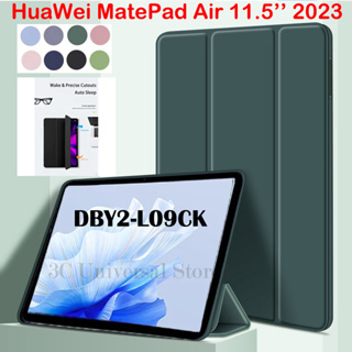 เคสแท็บเล็ตหนัง PU ซิลิโคนนิ่ม ฝาพับ พร้อมช่องใส่บัตร และขาตั้ง สําหรับ Huawei MatePad Air 11.5 2023 MatePad 2023 11.5 นิ้ว DBY2-L09CK Wi-Fi LTE 4G