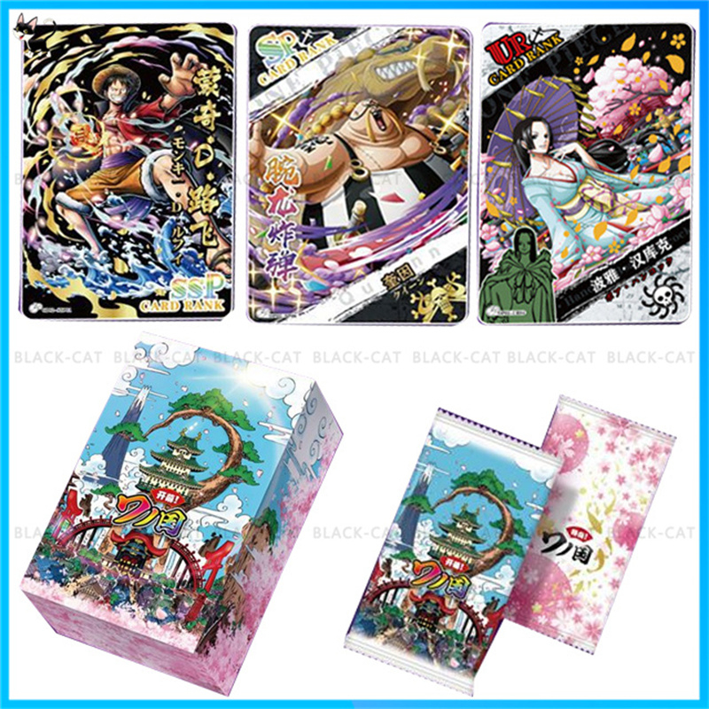 การ์ดเก็บสะสม-ลายการ์ตูนอนิเมะ-one-piece-luffy-bronzing-cards-หายาก-มี-1-กล่อง