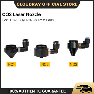 Cloudray สั้น หัวฉีดอากาศ for Dia.18/20mm FL38.1mm Lens CO2 Short Nozzle A with Fitting M5 for Laser Head