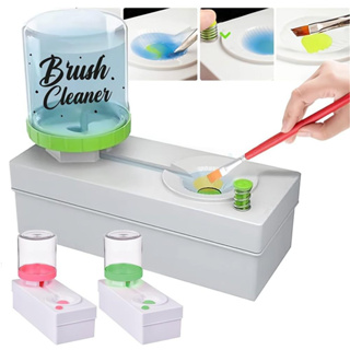 แปรงล้างอุปกรณ์ศิลปะ เครื่องมือทําความสะอาดแปรง วงจรน้ํา พู่กันระบายสี ล้าง การประดิษฐ์ตัวอักษร DIY อุปกรณ์แปรงทําความสะอาด brush rinser