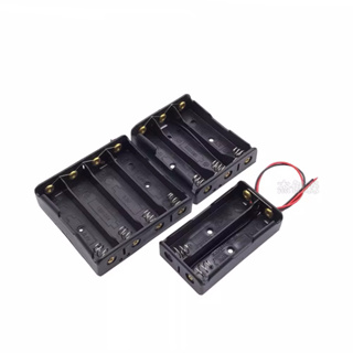 หมายเลขขนานขนาน หมายเลข 3 กล่องแบตเตอรี่ 5 2 3 4 14500 1.5V พร้อมตะกั่ว DIY