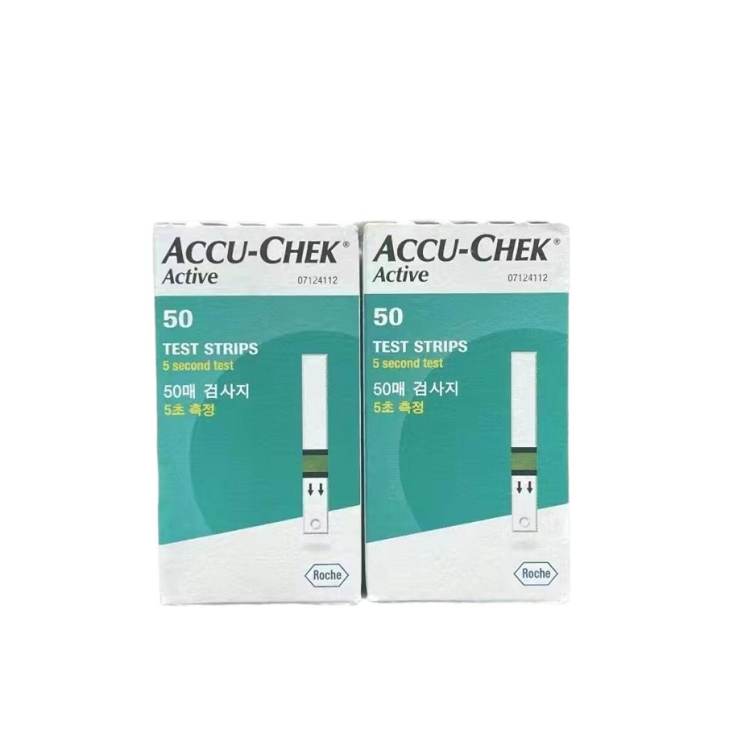Accu-chek Accuchek Active Test Strip แผ่นตรวจน้ำตาล (50/100 แผ่น) (EXP ...