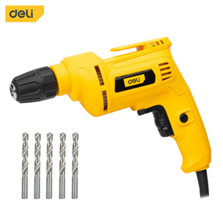 Deli สว่านไฟฟ้า Electric drill สามารถปรับความเร็วได้ สว่าน สว่านมือ 500W พลังงานสูง แรงบิดสูง เครื่องไฟฟ้าแกนทองแดง สว่านไฟฟ้า