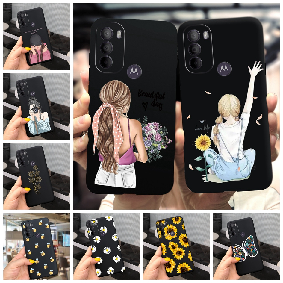 เคสโทรศัพท์-ซิลิโคนนิ่ม-ปิดด้านหลัง-แบบบาง-ลายเด็กผู้หญิงน่ารัก-สําหรับ-motorola-moto-g71-g51-5g-g31-g41-4g