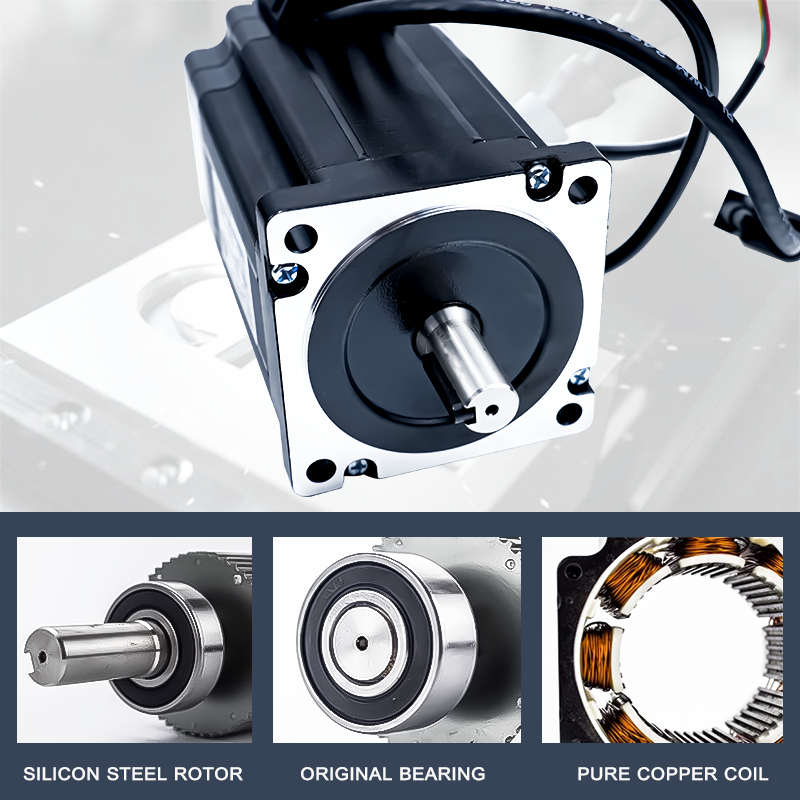 Nema 34 86HS 2 เฟสปิดห่วง 4.5 8.5 12 Nm Hybrid Servo Stepper มอเตอร์ ...