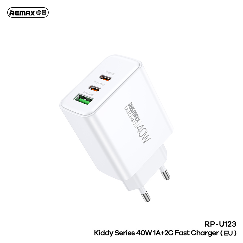 Remax Kiddy Series 40W 1A+2 ที่ชาร์จเร็ว RP-U123 | Shopee Thailand