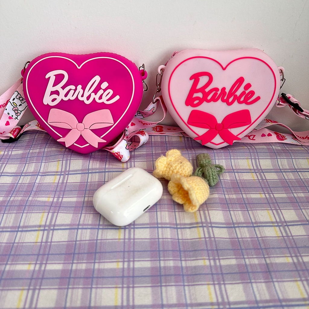 กระเป๋าสตางค์บาร์บี้-silicone-barbie-กระเป๋าสะพายข้าง-ของขวัญวันเกิดของหญิงสาว