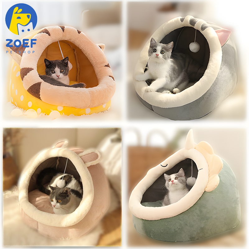 zoef-เต็นท์นอน-ขนาดเล็ก-กึ่งปิด-ให้ความอบอุ่น-สําหรับสัตว์เลี้ยง-แมว-li0306