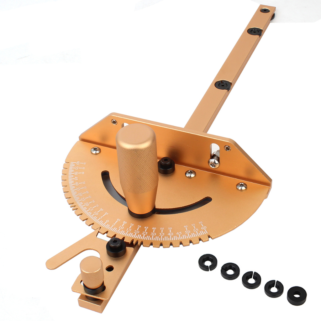Universal 400mm Fence And Miter Gauge With Track Stop Sawing Assembly ...