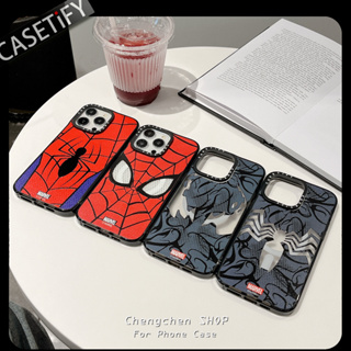 Casetify เคสโทรศัพท์มือถือ TPU ใส ลายสไปเดอร์แมน เวน่อม สําหรับ iPhone14ProMax 13 11 11Promax 13Promax 11 12 13 14