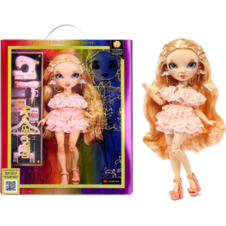 Rainbow High Victoria- Light Pink Fashion Doll and Freckles from Head to Toe. Fashionable Outfit &amp; 10+ Colorful Play Accessories Rainbow High Victoria- ตุ๊กตาแฟชั่น สีชมพูอ่อน และฝ้ากระ จากหัวจรดเท้า ชุดเครื่องแต่งกายแฟชั่น สีสันสดใส 10+