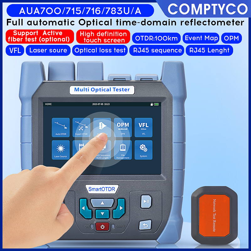 comptyco-otdr-aua-700-715-716-783u-a-เครื่องวัดสายไฟเบอร์ออปติคอล-ฟังก์ชั่น-9-in-1-850-1300-1310-1550-1610-nm