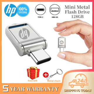 Hp 2-in-1 2-in-1 3.0 Mini Metal 32GB 64GB 128GB 512GB 1TB C-type และ USB ฉลากปากกาไดรฟ์