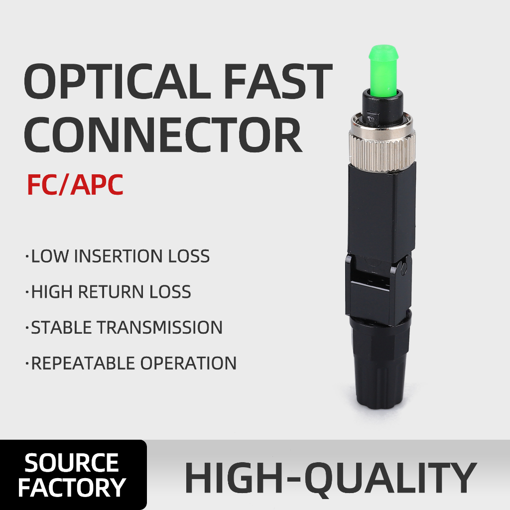 10 ชิ้น/ถุง FTTH FC - APC Fiber Optic Adaptor ฝัง FC Fiber Optic Fast ...