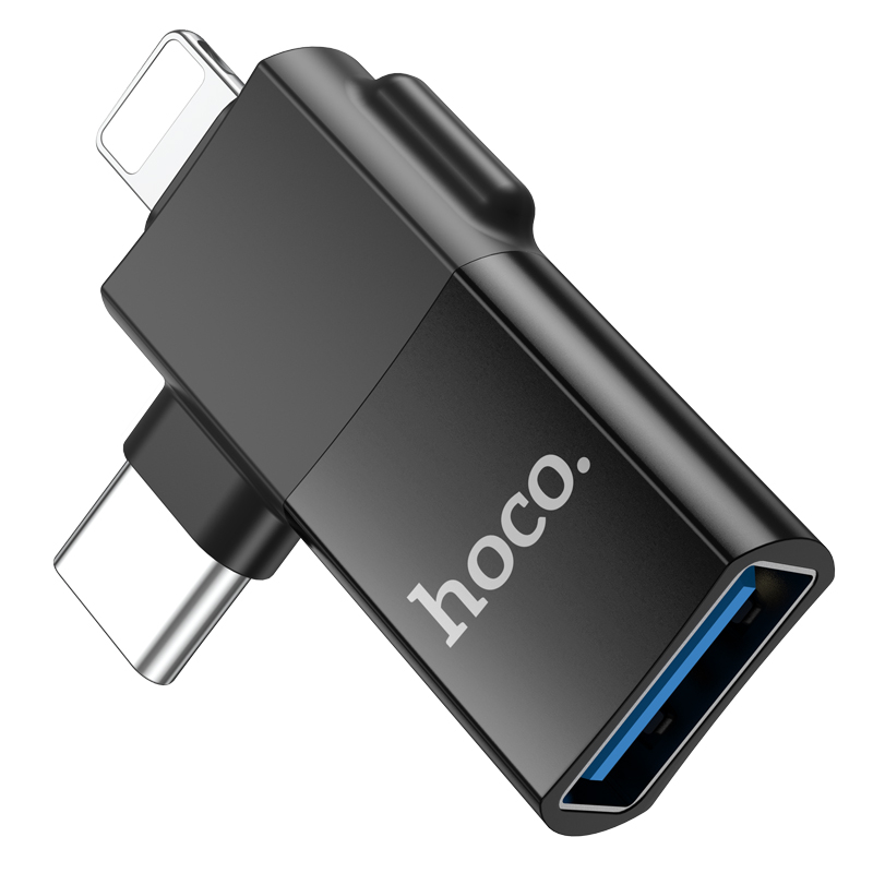 hoco-ua17-ios-type-c-male-to-micro-usb-female-2-in-1-อะแดปเตอร์แปลงสัญญาณวันที่-otg