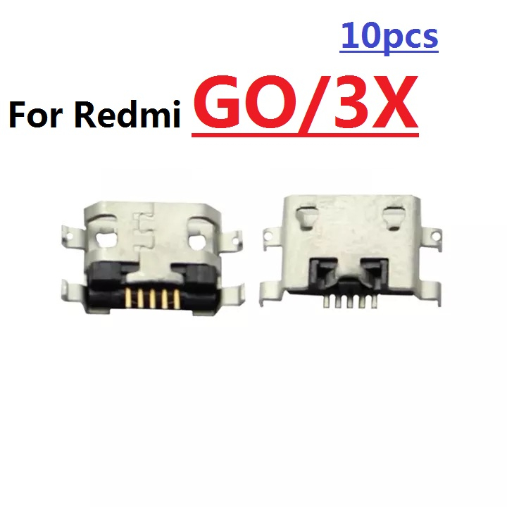 พอร์ตแจ็คซ็อกเก็ตเชื่อมต่อที่ชาร์จ-micro-usb-5-pin-10-100-ชิ้น-สําหรับ-xiaomi-redmi-go-3x-และโทรศัพท์มือถือ-android-ทั้งหมด