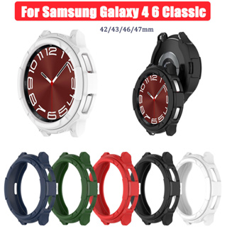 เคสกรอบกันชน แบบเต็ม สําหรับ Samsung Galaxy Watch 4 6 40 มม. 44 มม. Watch4 6Classic 43 มม. 42 มม. 46 มม.