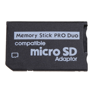 การ์ดอะแดปเตอร์แปลง Autu Micro Sdhc Tf To Memory Stick Ms Pro Duo Psp