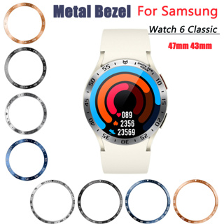 เคสกรอบนาฬิกาข้อมือโลหะ สไตล์คลาสสิก สําหรับ Samsung Galaxy Watch 6 Classic 47 มม. 43 มม. Galaxy Watch 6