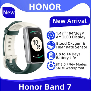 Honor Band 7 สมาร์ทแบนด์ 7 1.47 นิ้ว หน้าจอ AMOLED วัดอัตราการเต้นของหัวใจ ออกซิเจนในเลือด 5ATM กันน้ํา