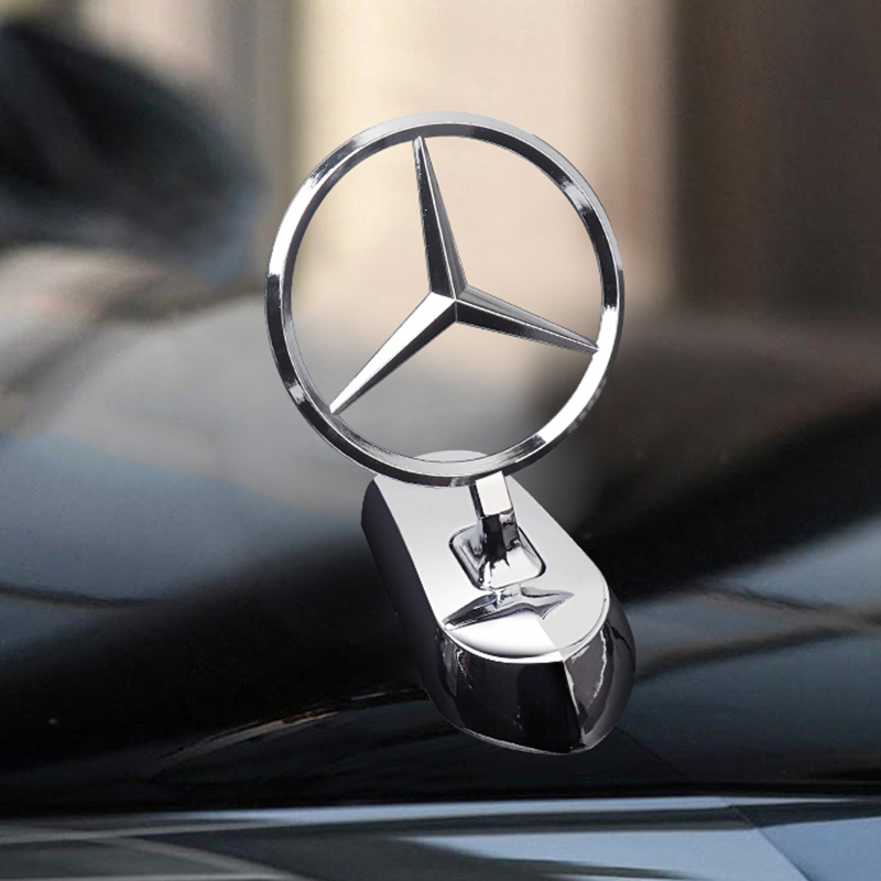 สติกเกอร์โลหะ-รูปปีกสัญลักษณ์ปีกติดฝากระโปรงหน้ารถยนต์-สําหรับ-mercedes-benz-w176-w166-w124-w211