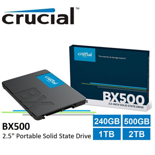 Crucial BX500 SATA โซลิดสเตทไดรฟ์ภายใน 2.5 นิ้ว SSD (240GB 480GB 1TB 2TB)