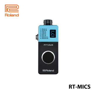 Roland RT-MicS กลองไมโครโฟน โปรเซสเซอร์ทริกเกอร์ สําหรับกลองอะคูสติกอิเล็กทรอนิกส์ไฮบริด