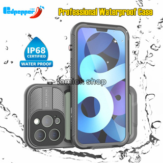 [Redpepper] IP68 Grade Underwater Diving Waterproof Phone Case for iPhone 14/13/12/11 Pro XS Max XR 360 Full Protect Shockproof Cover