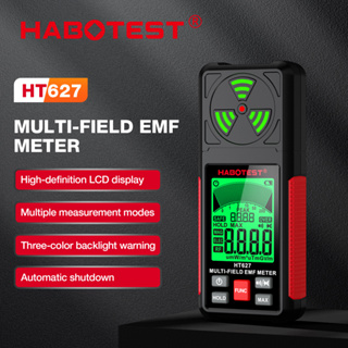 Habotest HT627 เครื่องตรวจจับรังสีแม่เหล็กไฟฟ้า ดิจิทัล LCD