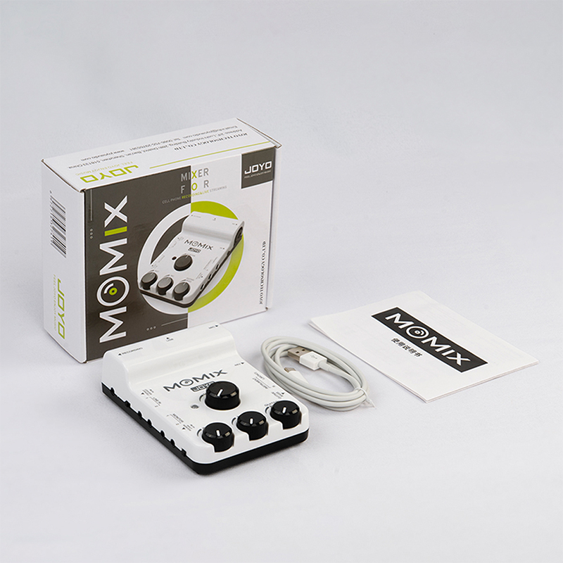 joyo-momix-เครื่องมิกเซอร์เสียงสเตอริโอ-อินเตอร์เฟซ-usb-xlr-สําหรับ-ios-amp-usb-c-บันทึกเสียง-และสตรีมมิ่ง-พร้อมเครื่องดนตรี