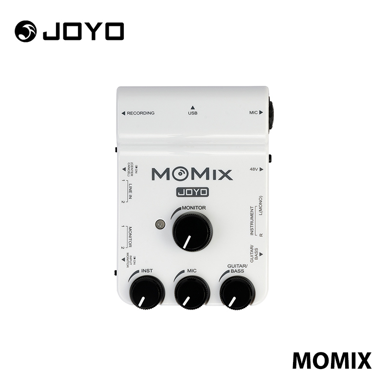 joyo-momix-เครื่องมิกเซอร์เสียงสเตอริโอ-อินเตอร์เฟซ-usb-xlr-สําหรับ-ios-amp-usb-c-บันทึกเสียง-และสตรีมมิ่ง-พร้อมเครื่องดนตรี