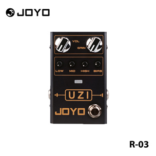 JOYO R-03 Uzi แป้นเหยียบเอฟเฟคกีตาร์ Distortion พร้อมลูกบิด BIAS สําหรับโลหะหนัก เพลงทรูบายพาส