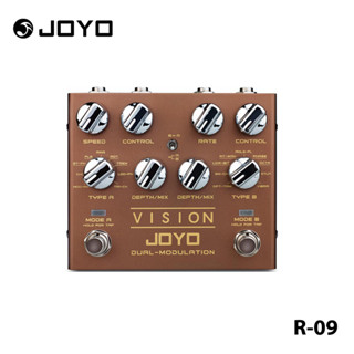 JOYO R-09 Vision แป้นเหยียบเอฟเฟคกีตาร์ไฟฟ้า แบบช่องคู่